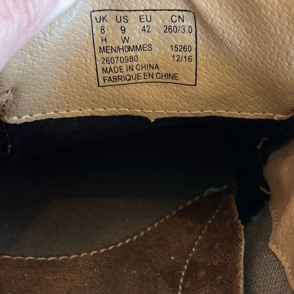 Clarks Men's Waterloo Boat Shoe Brown Leather Pull On Ortholite Footbed Size 11
